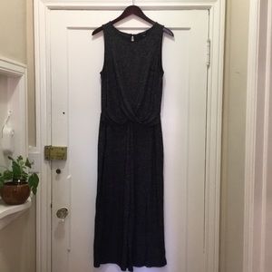 Dark grey luxspun jumpsuit.